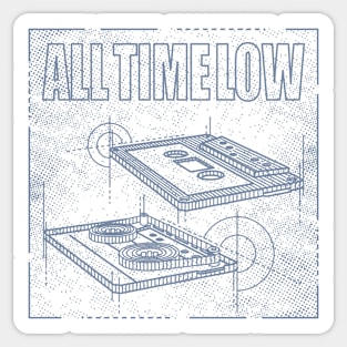 All Time Low Technical Drawing Sticker